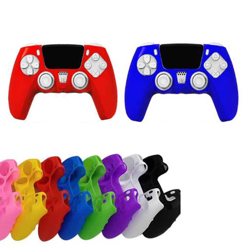 Molle Del Silicone Joypad Caso Della Copertura Della Pelle Custodia Protettiva Per Sony Playstation Dualshock 5 Ps5 Controller Gamepad Accessori Di Pr
