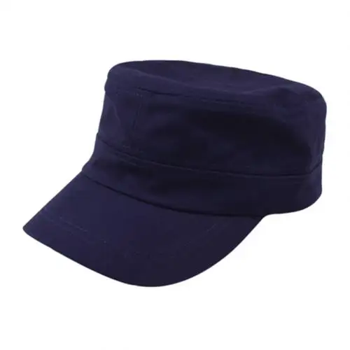 Navy Blue Женская Мужская винтажная Регулируемая армейская Кепка Ретро Кадетская Солнцезащитная шляпа подарок - Цвет: Navy Blue