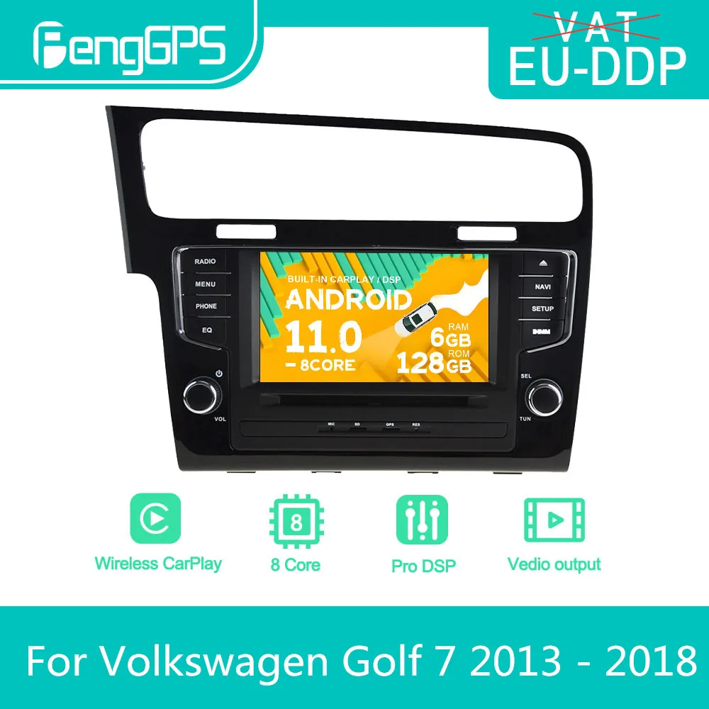 Per Volkswagen Golf 7 2013 - 2018 Android Autoradio Stereo Dvd Lettore Multimediale 2 Din Autoradio Gps Navi Px6 Unità Touch Screen