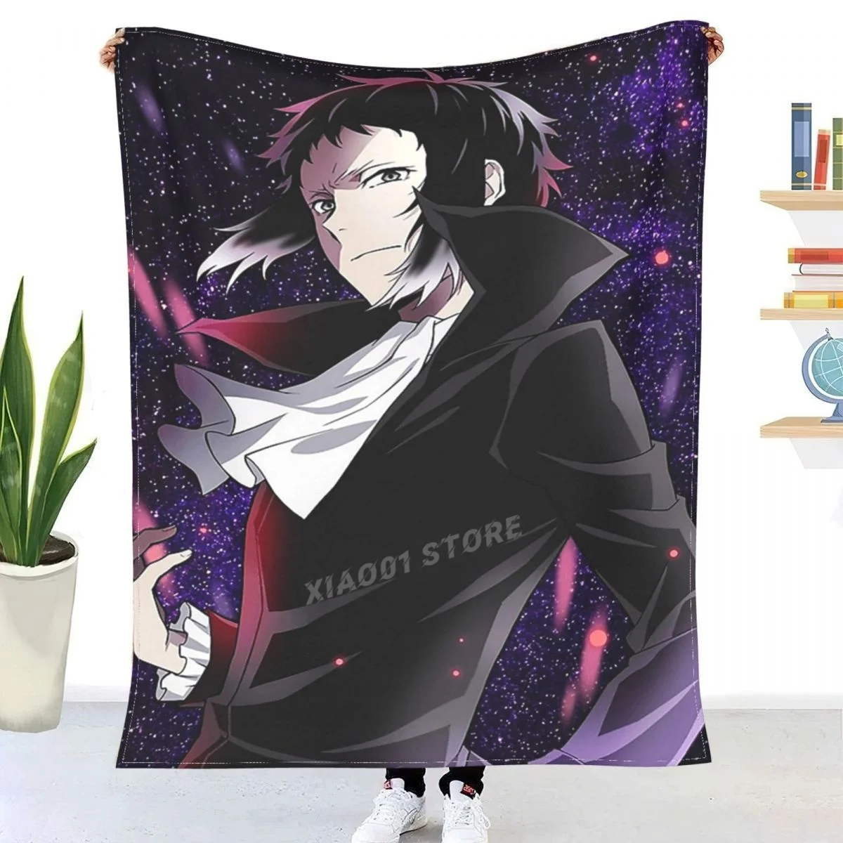 

Akutagawa Ryunosuke BSD Throw Blanket Sherpa Blanket Bedding soft Blankets