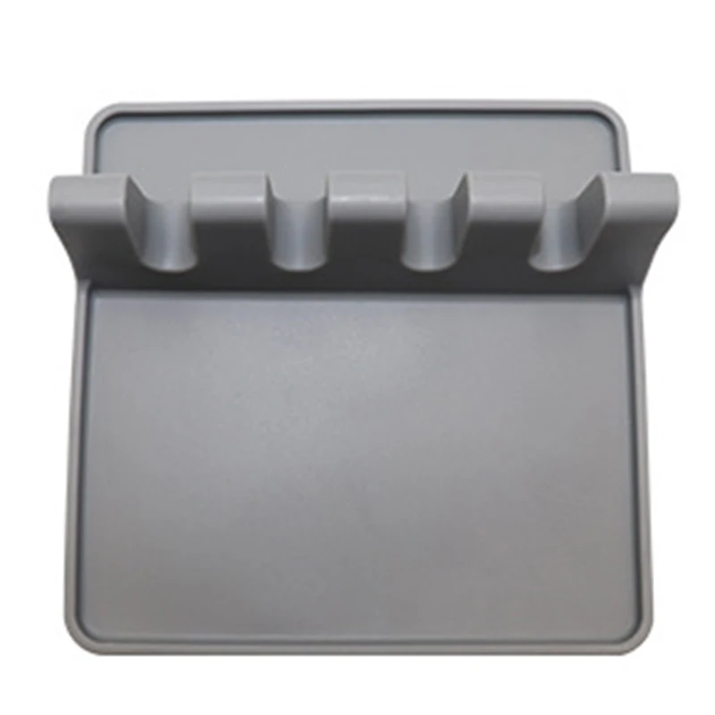 Кухонная посуда держатель силиконовая ложка шпатель полка портативная многофункциональная подставка JA55 - Цвет: Gray