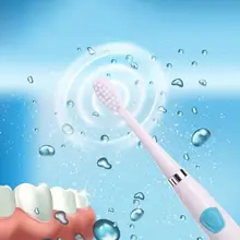 Электрическая зубная щетка для мужчин и женщин, для взрослых, домашняя, не перезаряжаемая, для мягких волос, автоматическая, водонепроницаемая, звуковая зубная щетка