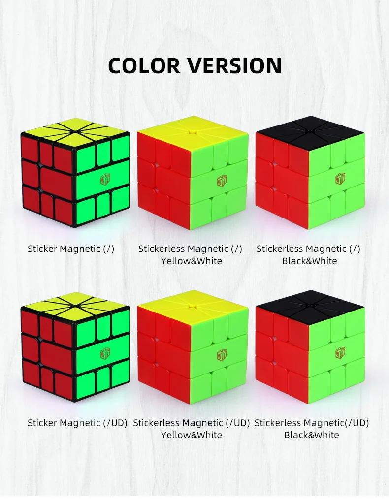 Mofangge SQ1 V2 M Qiyi Magnetic Cube Volt SQ-1 V2M Magic Puzzle X-Man Design Learning Educational Kids Toys for Children