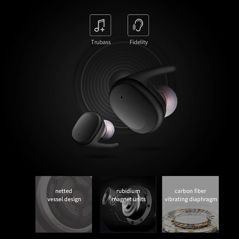 OTTWN Tws 4,1 HIfi Стерео Bluetooth Наушники Беспроводные спортивные наушники Тип Мини-накопитель костной проводимости s-9100 с зарядным устройством