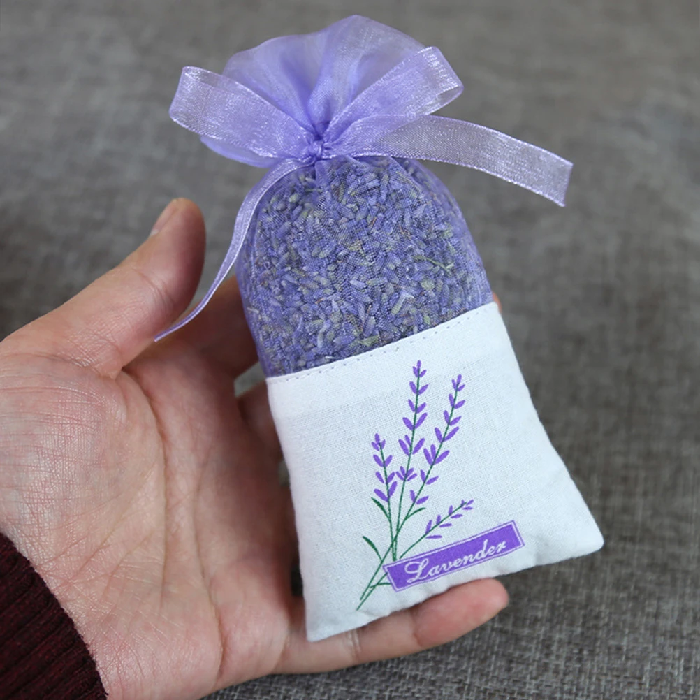 

10pcs Floral Printing Lavender Bags Empty Fragrance Pouch Sachets Bag For Relaxing Sleeping Deep Home Fragrance Sachets