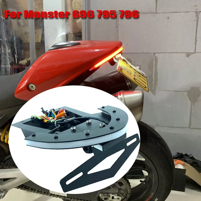 Задний стоп-сигнал для мотоцикла DUCATI Monster 696 795 796 M1100EVO встроенный СВЕТОДИОДНЫЙ