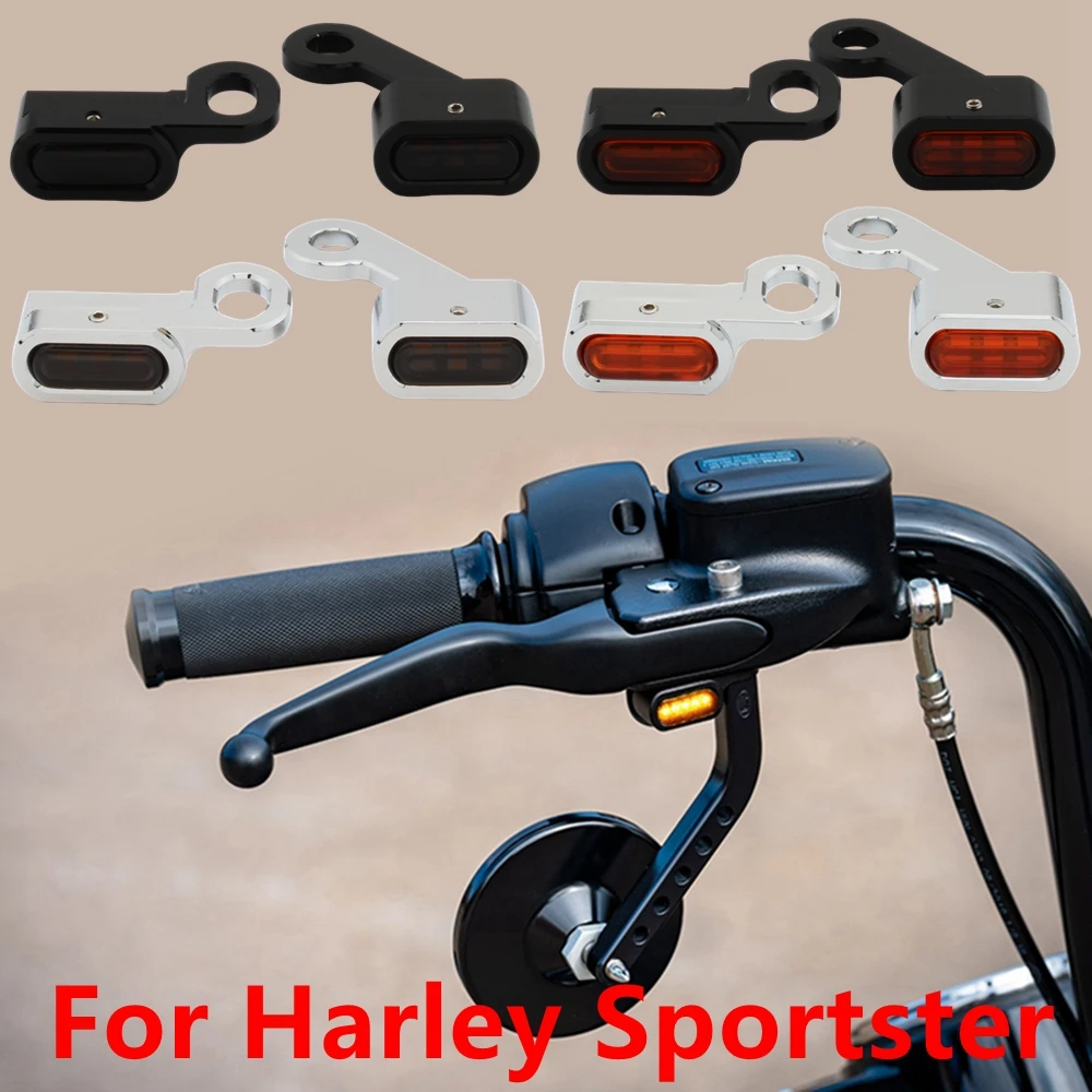 Motorcycle Mini LED Turn Signal Light Running Indicator Lamp For Harley Sportster XL 2004-1200 883 72 48 Roadster motorcycle accessories
