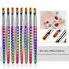 8Pcs Nail Brush Set Gradient Drawing Pen Flower Paint Acrylic Tools Brushes For Manicure UV Gel Polish 3