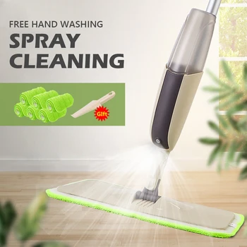 

Spray Floors Mop for Wash Floor Flat Squeeze Mops Pads 360 Degree Magic Brush Windows Kitchen Lazy Clean Tools Wonderlife Store