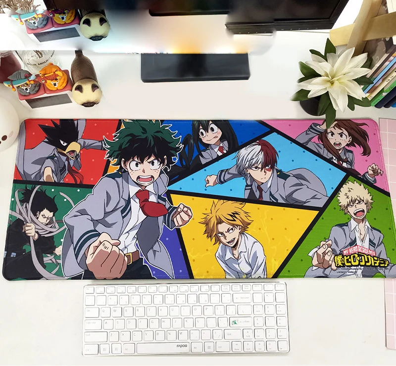  Cosplay Anime My Hero Academia mouse pad Environmental protection rubber Table mat Computer Desk Mo