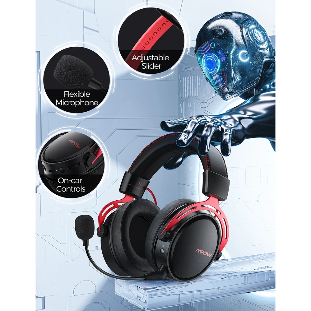 Écouteurs Bluetooth Sans Fil Avec Micro, Pour Ps4, Ps5, Nintendo Switch,  Casque De Gaming, Avec Émetteur, Avec Adaptateur Aux - Écouteurs Et Casque  - AliExpress