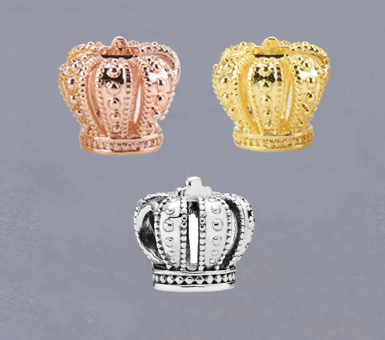 

Authentic 925 Sterling Silver Beads New Fashion Hollow Crown Beads Fit Original Pandora Bracelet For Women Diy Jewelry