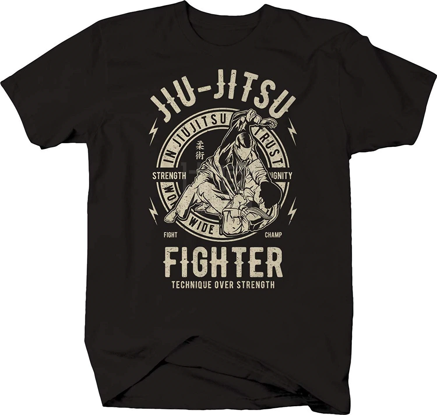 Jiu Jitsu Fighter Technique сверхпрочная футболка для боевых искусств стильная из
