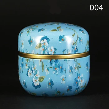 

Multifunction Chinese Style Tea Caddies Round Metal Tea Box Jar with Lid SEC88