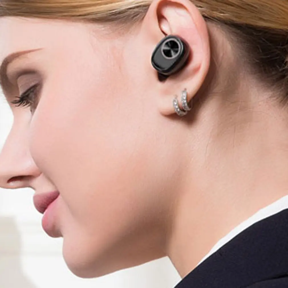 V7 мини Стильная гарнитура Bluetooth с зарядным устройством с высоким звуковым эффектом, Беспроводные спортивные наушники для бега