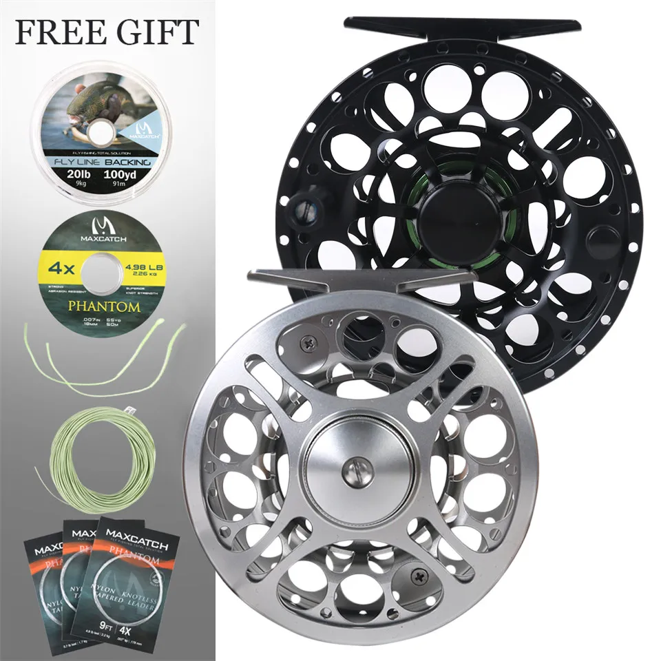 Maximumcatch LD 3 8WT carrete de pesca con mosca impermeable, CNC