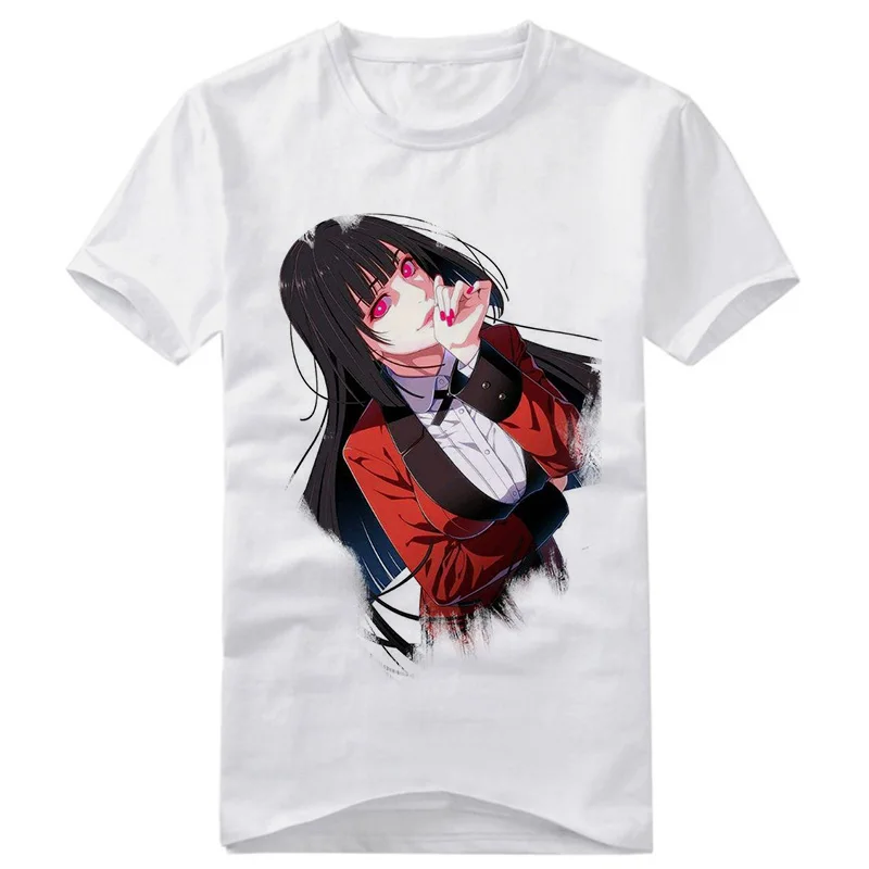 18 Аниме Kakegurui компульсивный игрок Yumeko Jabami Momobami Kirari короткий рукав Повседневная футболка модные унисекс вечерние футболки на Хэллоуин - Цвет: 18