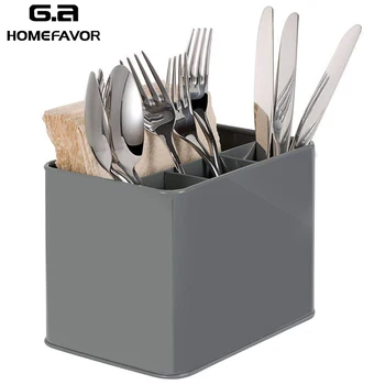 

Kitchen Organizer Casket Holders Home Shelf Storage Cutlery Box Chopsticks Metal Racks Breathable Tableware Containers New Stock