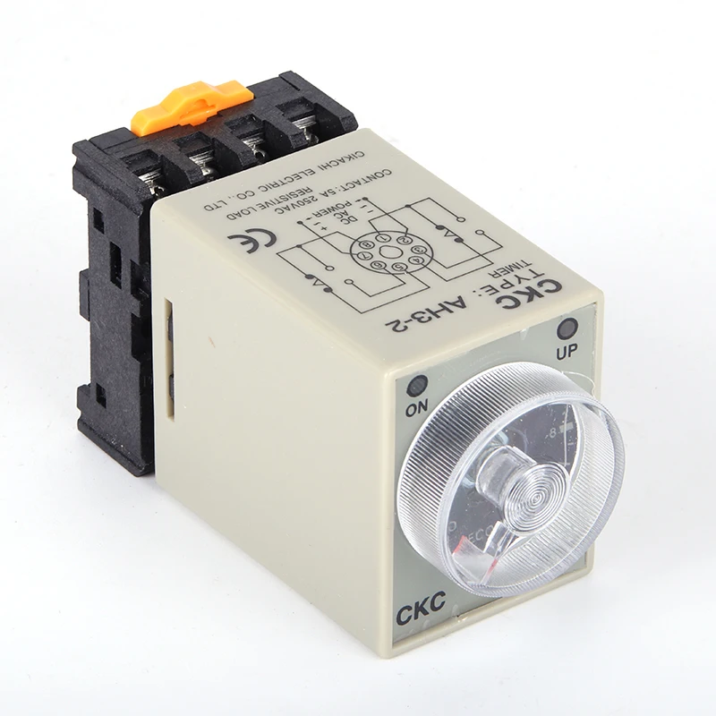 Baomain AC 110V AH3-2 Time Delay Relay Solid State Timer 8 Pins 0-60S with Socket 