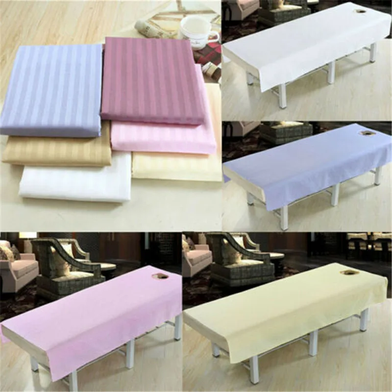 

Professional Beauty Eyelash Bed Cover Massage Tables Cosmetic Salon Table Cloth Massage Bed Sheet with Face Breath Hole 80x190cm