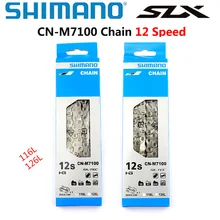 Shimano slx cn m7100 corrente 12 velocidade com ligação rápida 116l 118l 126l 12 velocidades de bicicleta de montanha corrente m7100 mtb 12 s