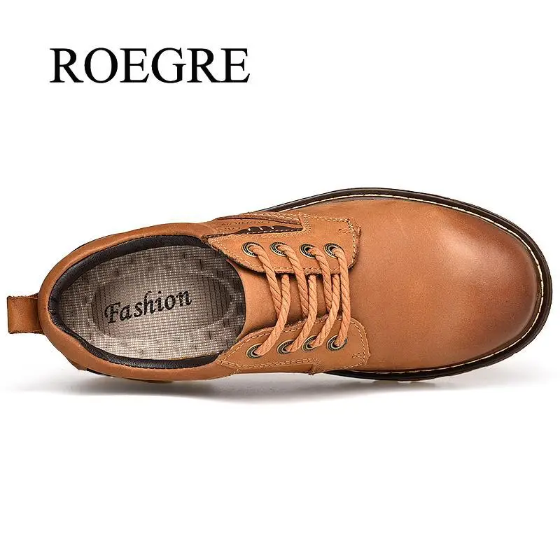Обувь из натуральной кожи; мужская, из бычьей кожи Повседневное Уличная обувь для мужчин Высокое качество Для мужчин Туфли без каблуков, на шнуровке, для ходьбы Мужская обувь размеры 38–46