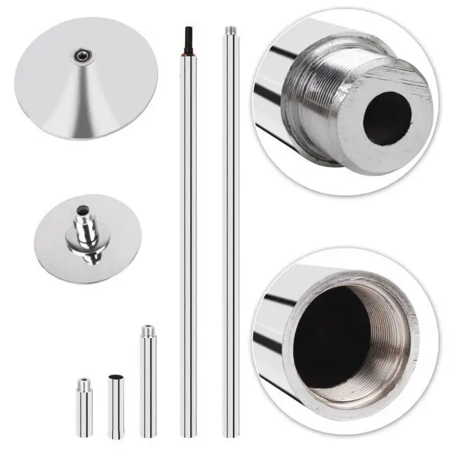 US $159.00 Indoor Dancing Tube Pole Dancing Pole Rotating Fixed Fitness Room Pole Dancing Pole Disc Comes Standard With Silver