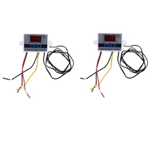 2X 10A AC110-220V Digital Temperature Controller XH-W3001 For Incubator Cooling Heating Switch Thermostat NTC Sensor
