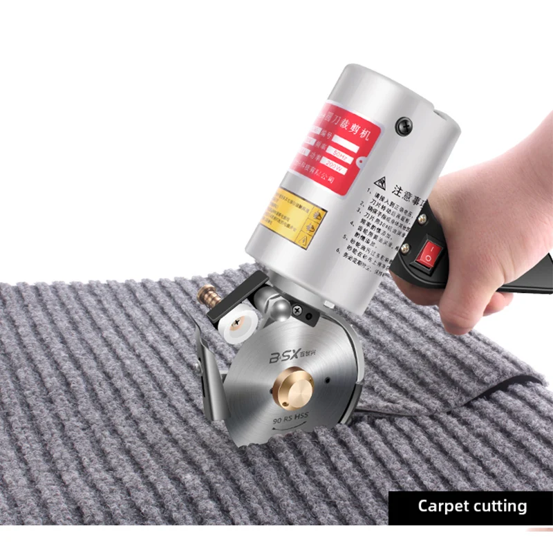 Clothing Electric Scissors Cloth Cutter Fabric Cutting Machine Fabric Round Knife Cutting Machine Electric Hand Push Scissors 4