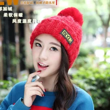 Осенне-зимние вязаные бархатные хлопковые шапки NYC, теплые и удобные Лыжные шапки, модные кружевные шапки с помпонами для девочек, женские шапочки