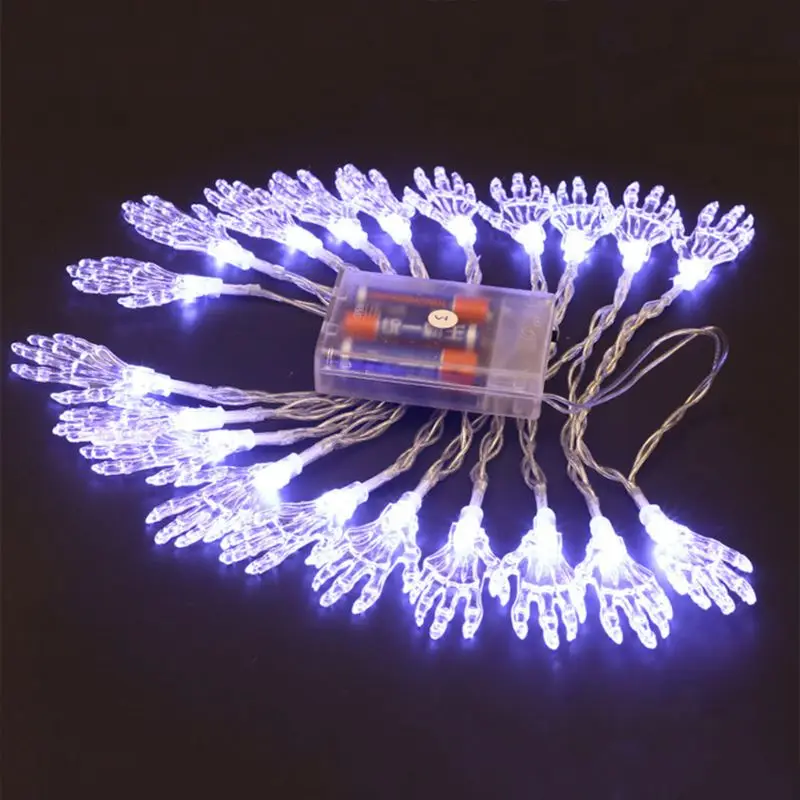 

Halloween Skeleton Hands String Light Scary LED Lamp for Home Party Holiday