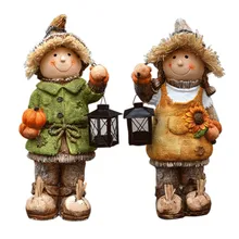 Пейзаж Скульптура леса сада детский сад пугало напольные украшения сада мультфильм лампа-подсвечник кукла орнамент M3238