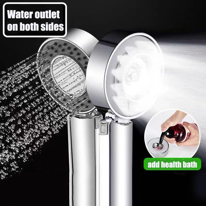 Double-sided Shower Head Water Saving Round ABS Nozzle SPA Bath Shower 2 modle High Pressure Rain and Mist Handheld Hand Shower 81 | Double-sided Shower Head Water Saving Round ABS Nozzle SPA Bath Shower 2 modle High Pressure Rain and Mist Handheld Hand Shower 1