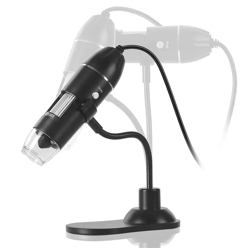

USB Digital Microscope 1000X 2 Million Pixels Electronic Microscope Endoscope Zoom Camera Magnifier+flexible Hose Stand For PC