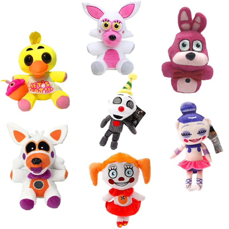 25 см Five Nights At Freddy's плюшевая игрушка из фнаф игра ужасов кукла Phantom Foxy чучело для