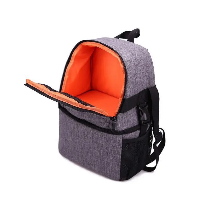 

Photo Camera DSLR Video Waterprpof Oxford Fabric Soft Padded Shoulders Backpack SLR Bag Case for Canon Nikon Sony(orange)