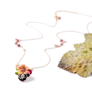 

New Arrival Jewelry Factory Hot Sale Enamel Necklace Contracted Women Nape Accessories