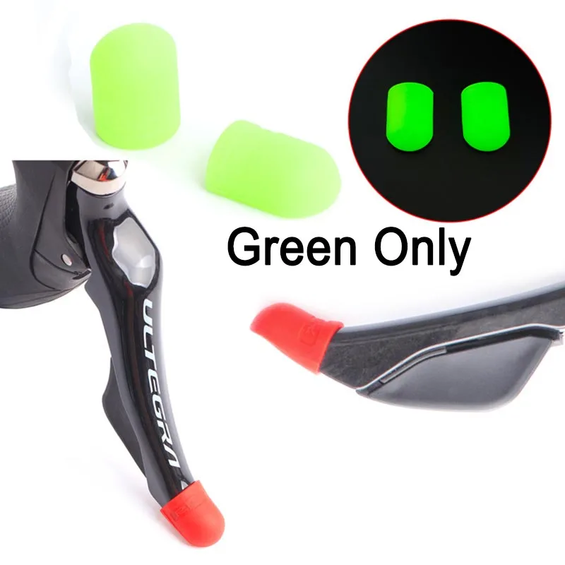 Mountain Bike Handle Bar Grip Wrap Bicycle Brake Lever Non-slip Silicone Cover Protector Removable Handlebar Grip Cover 1 Pair