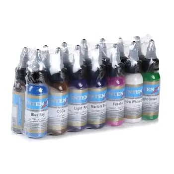 

Top Quality Tattoo Inks 14 Colors 30ml/bottle Tatto Pigment Inks Set for Body Tattoo Art Kit Eyebrows Body Makeup