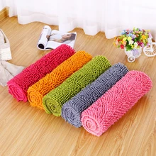 Впитывающий напольный коврик для двери ванной комнаты, домашний коврик для ванной комнаты из синели, нескользящий ковер