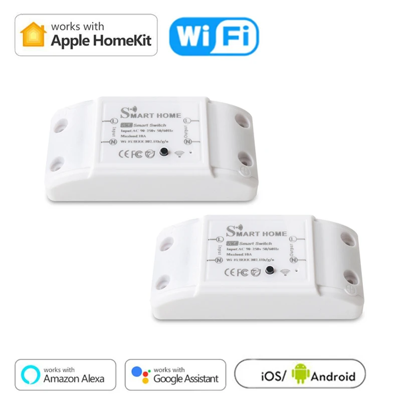 Homekit Smart Home Relay Switch Breaker WIFI Wireless Remote Control Switches Work with Alexa Google Dropship | Обустройство дома