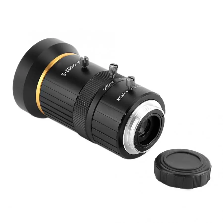 5-50 мм 3MP CS-Mount Zoom HD Ручная настройка апертуры объектив для камеры безопасности зум-объектив