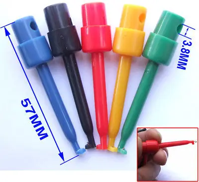

DHL/EMS 500PC 5 color PCB SMD IC Test Hook Test Clip Probes DIY-A8