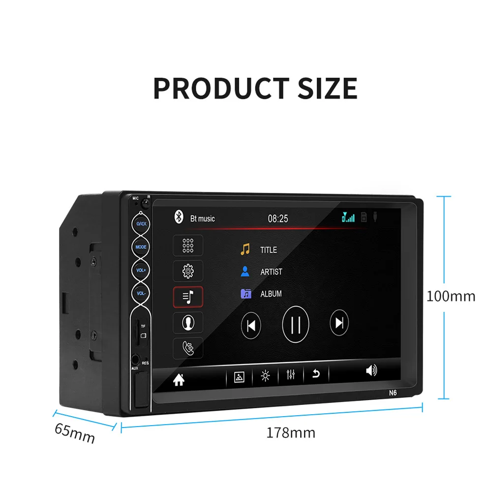 Автомобильный MP5 плеер N6 FM Bluetooth HD стерео радио сенсорный экран набор аксессуаров