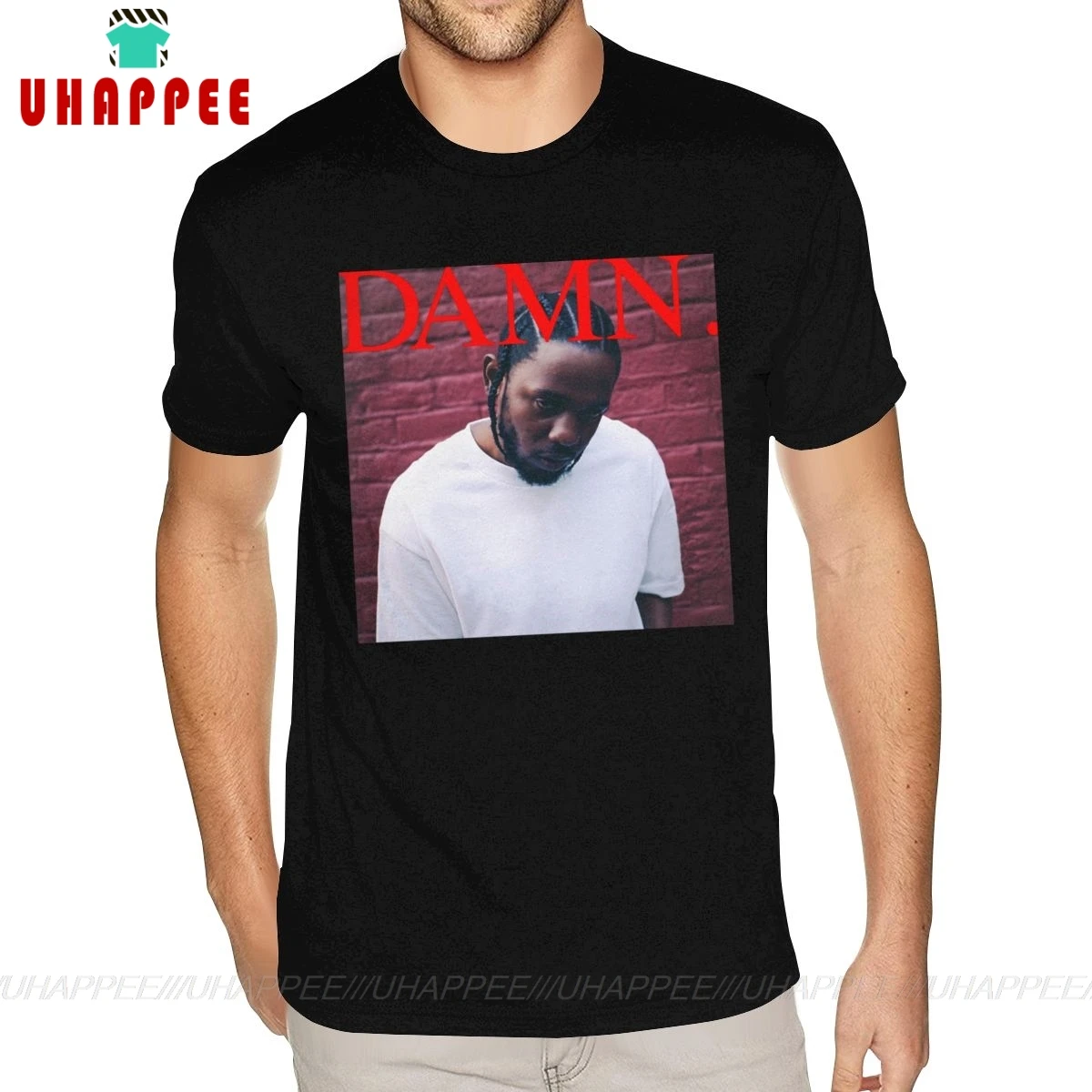 Мужская футболка с коротким рукавом и круглым вырезом из тяжелого хлопка | одежда