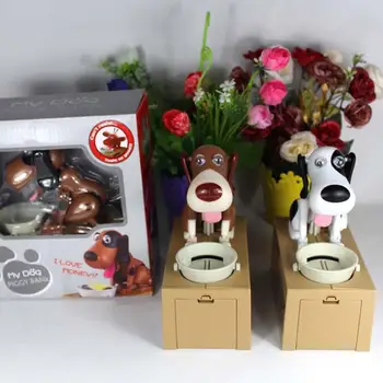 

SOLEDI Piggy Bank Choken Dog Money Saving Puppy Kids Christmas Children Hot Birthday