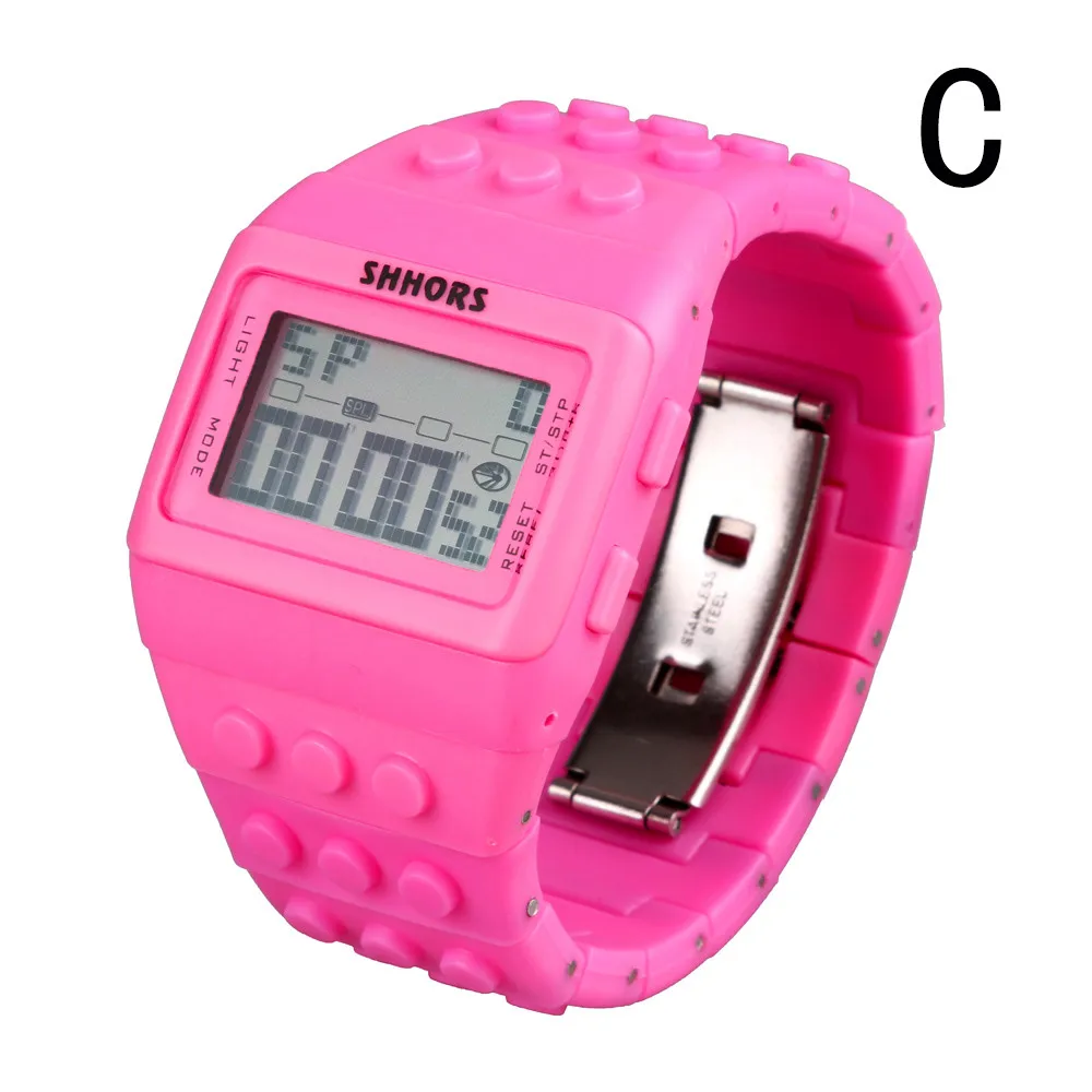 Популярные специальные унисекс цветные цифровые наручные часы винтажные мужские часы Skmei Saat - Цвет: C