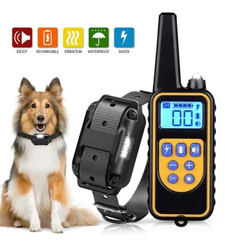 

Pet Dog Training Collar Anti Bark Stop Collar Remote Control Waterproof Rechargeable Automatic Collar for Small Medium Large Dog