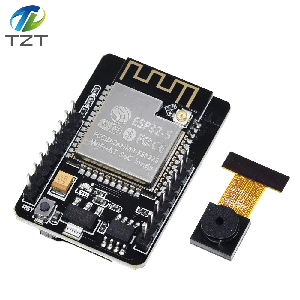 Модуль камеры TZT ESP32 CAM WiFi + Bluetooth макетная плата с модулем OV2640 2 МП для