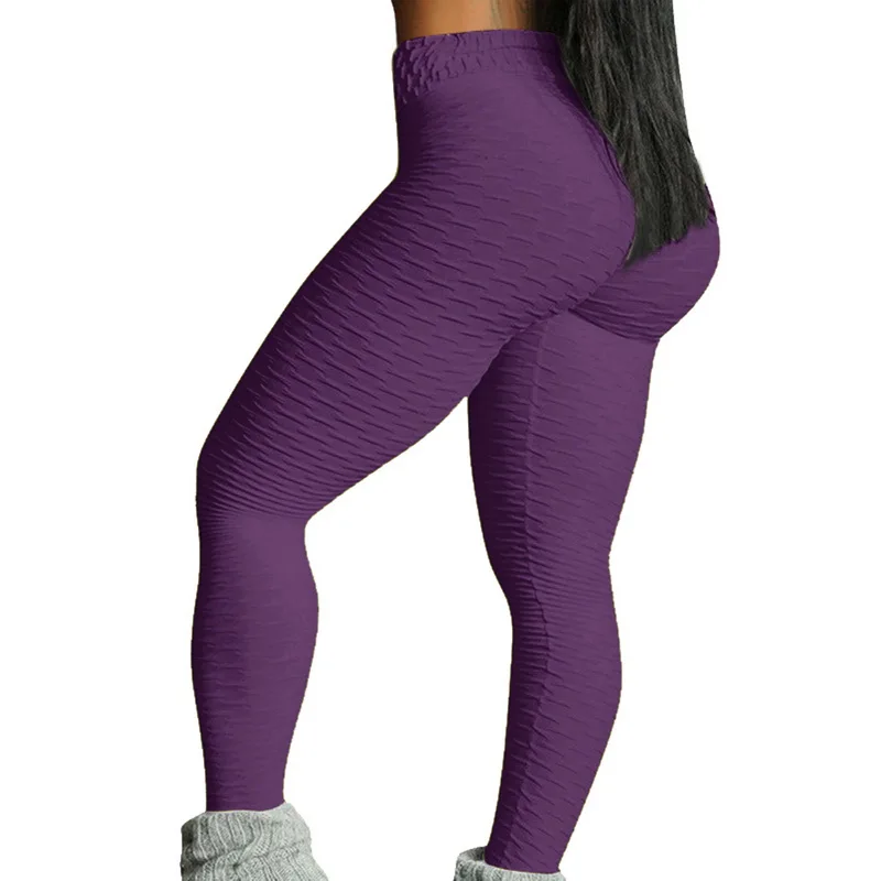 purple-2 Laamei, женские леггинсы для фитнеса, пуш-ап, для женщин, с высокой талией, с карманами, для тренировок, леггинсы,, модные повседневные леггинсы, женские длинные штаны - Цвет: purple-2